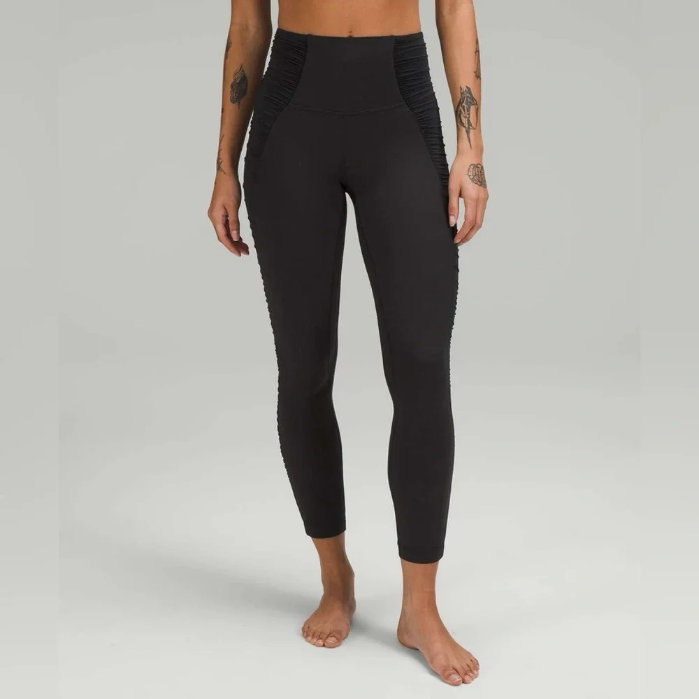 lululemon athletics align hr pant ruched cayenne High-Waisted Leggings Sz 8 NWT